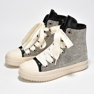 Elegant Black and Cream High-Top Sneakers
